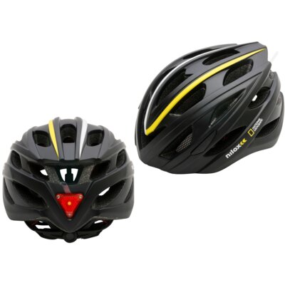 Kask NILOX National Geographic Czarny z lampką (rozmiar L)