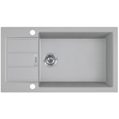 Zlewozmywak jednokomorowy z ociekaczem FRANKE Sirius S2D Slim 611-78 XL 143.0618.650 Kamienny szary 43.5x78