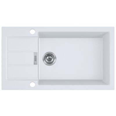 Zlewozmywak jednokomorowy z ociekaczem FRANKE Sirius S2D Slim 611-78 XL 143.0618.649 Biały 43.5x78