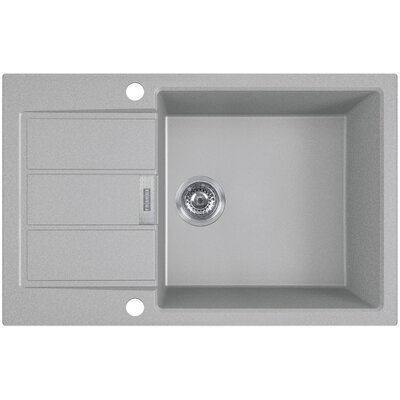 Zlewozmywak jednokomorowy z ociekaczem FRANKE Sirius S2D 611-78 XL 143.0618.641 Kamienny szary 50x78