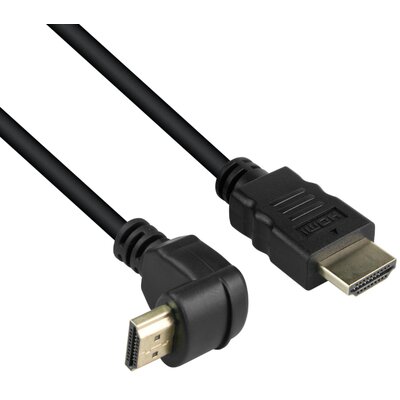 Kabel HDMI - HDMI kątowy DPM BMHDMI15B 4K v1.4 1.5 m
