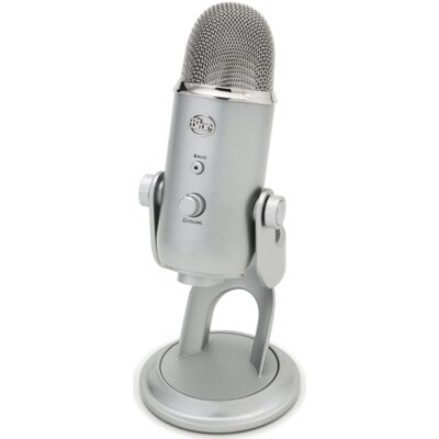 Mikrofon BLUE Yeti Dwukierunkowy / Wielokierunkowy / Kardioidalny / Stereo Srebrny