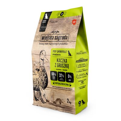 Karma dla psa WIEJSKA ZAGRODA Kaczka z gruszką M 2 kg