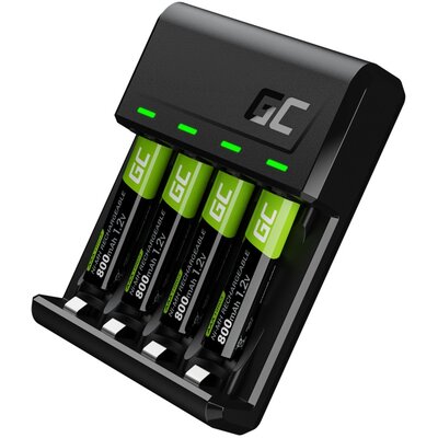 Ładowarka GREENCELL VitalCharger 4 x AAA-HR03