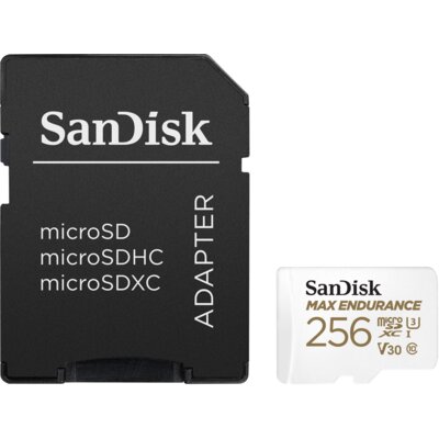 Karta pamięci SANDISK Max Endurance microSDXC 256GB + SD Adapter