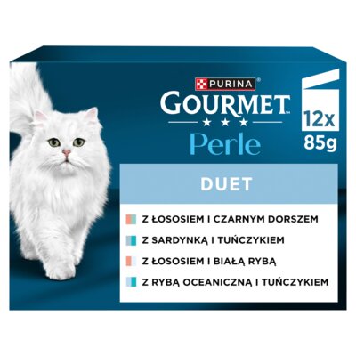 Karma dla kota GOURMET Perle Duet Rybny (12 x 85 g)