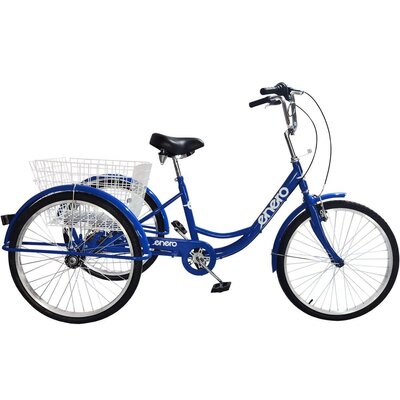 Rower trójkołowy ENERO 1036922 6B 24 cale damski Niebieski