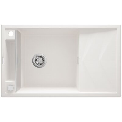 Zlewozmywak jednokomorowy z ociekaczem DEANTE Magnetic ZRM A113 Alabaster 50x82