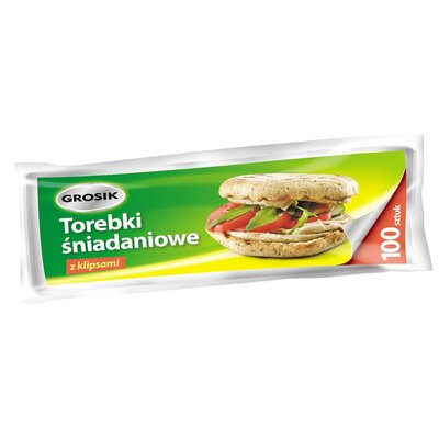 Torebki śniadaniowe GROSIK 17x24 cm (100 sztuk)