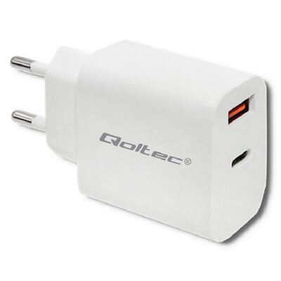Ładowarka sieciowa QOLTEC 51714 18W Biały
