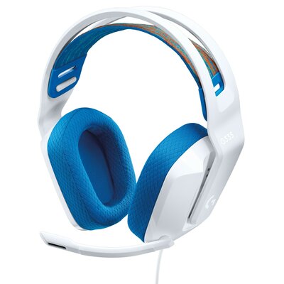 Słuchawki LOGITECH G335 Nauszne Biało-niebieski