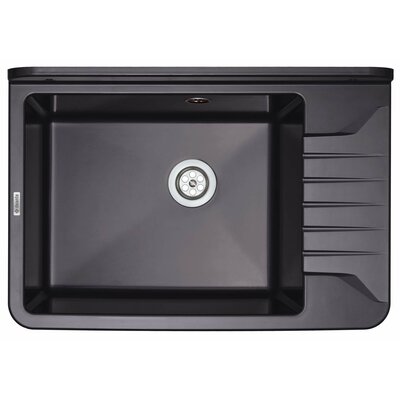 Zlewozmywak jednokomorowy z ociekaczem DEANTE Garden ZYT 211A Grafitowy 35x50.5