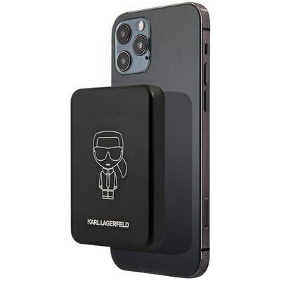 Powerbank indukcyjny KARL LAGERFELD MagSafe 3000mAh 5W Czarny