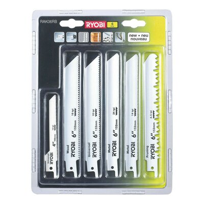 Zestaw brzeszczotów RYOBI RAK06RB (6 szt.)