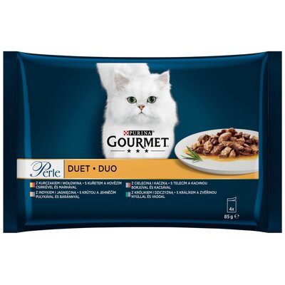 Karma dla kota GOURMET Perle Duet Mięsny (4 x 85 g)