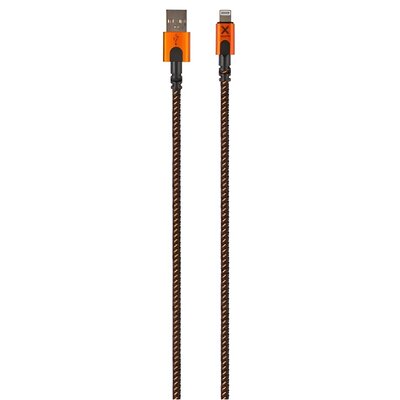 Kabel USB - Lightning XTORM Xtreme 1.5 m Czarno-pomarańczowy