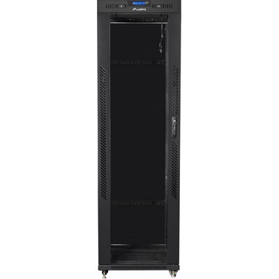 Szafa RACK LANBERG 19" 42U FF01-6042-12BL 600 x 1000 mm, Stojąca Czarny