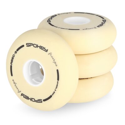 Kółka SPOKEY Freespo White Set 76x24 82A (4 szt.)