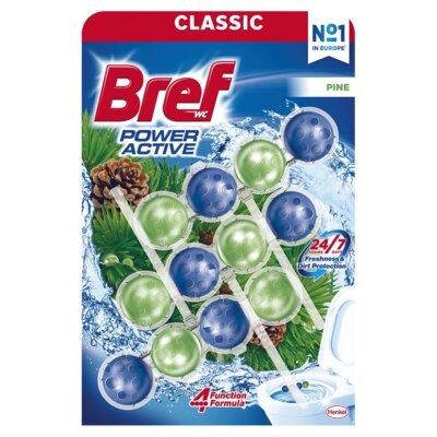 Kostka do WC BREF Power Aktiv Sosna 3x50g