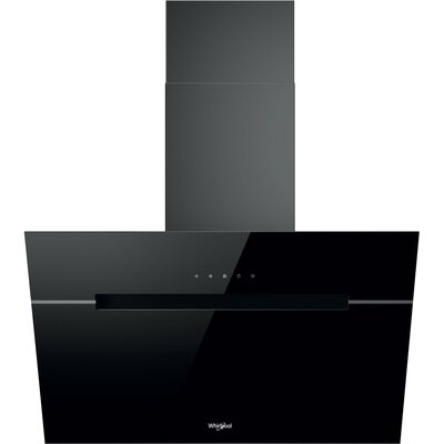Okap WHIRLPOOL WHVP 62FLTSK Czarny 650m3/h 65dB klasa A Oświetlenie LED