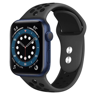 Pasek CRONG Duo Sport do Apple Watch (44/45/46/49mm) Szaro-czarny