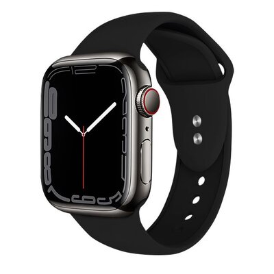 Pasek CRONG Liquid do Apple Watch do koperty 44/45/46/49mm Czarny