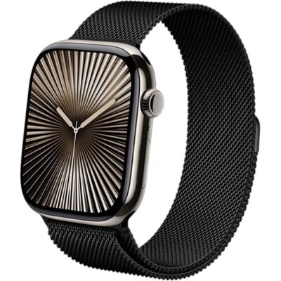 Pasek CRONG Milano Steel do Apple Watch (38/40/41/42mm) Czarny