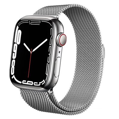 Pasek CRONG Milano Steel do Apple Watch (38/40/41/42mm) Srebrny