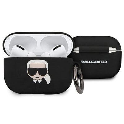 Etui na słuchawki KARL LAGERFELD Silicone Ikonik do Apple AirPods Pro Czarny