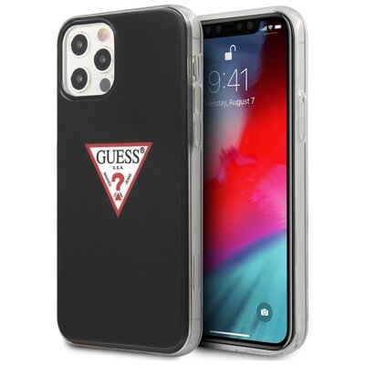 Etui GUESS Triangle Collection do Apple iPhone 12/12 Pro Czarny