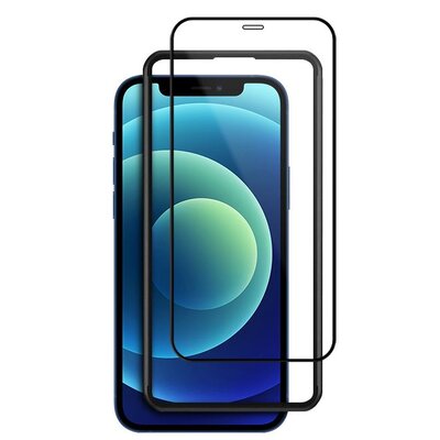 Szkło hartowane CRONG Anti-Bacterial 3D Armour do Apple iPhone 12 Mini + ramka instalacyjna