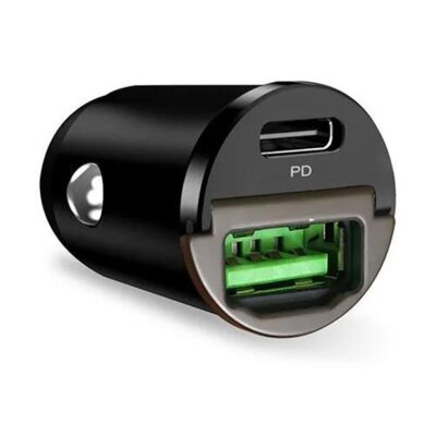 Ładowarka samochodowa PURO Mini Car 30W Czarny