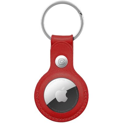 Brelok CRONG Leather Case Key Ring do Apple AirTag Czerwony