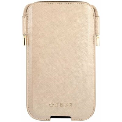 Etui GUESS Saffiano Pouch 6.1" Złoty