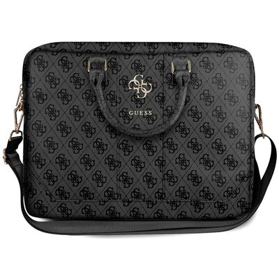Torba na laptopa GUESS 4G Uptown 16 cali Ciemnoszary