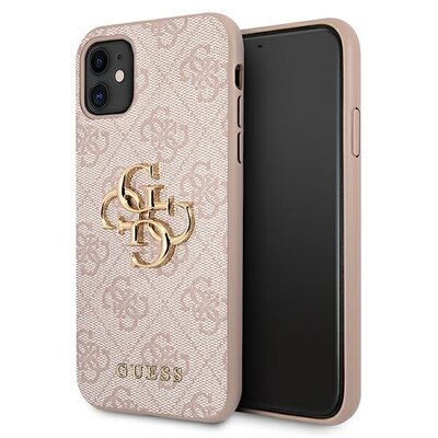 Etui GUESS 4G Big Metal Logo do Apple iPhone 11/Xr Różowy