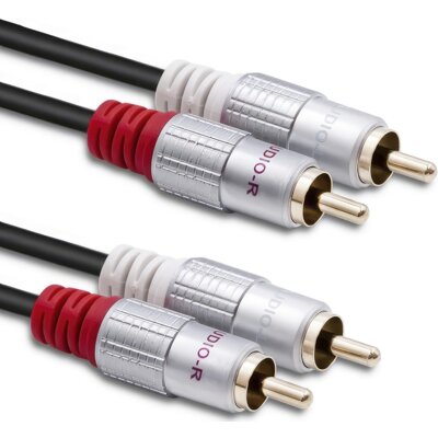 Kabel 2xRCA - 2xRCA QOLTEC 0.5 m