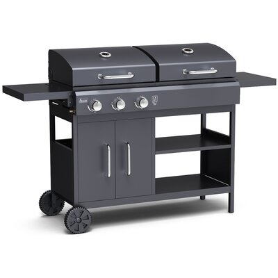 Grill ogrodowy gazowo-węglowy ACTIVA Combo III