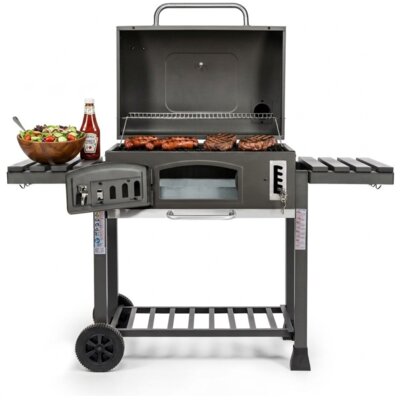 Grill ogrodowy węglowy ACTIVA Angular XXL 11250C Zamykany, żeliwny ruszt, termometr