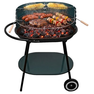 Grill ogrodowy węglowy ACTIVA 19321 Owalny, na kółkach