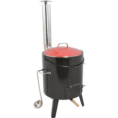 Kociołek na ognisko ACTIVA 11275 14L Czarno-czerwony