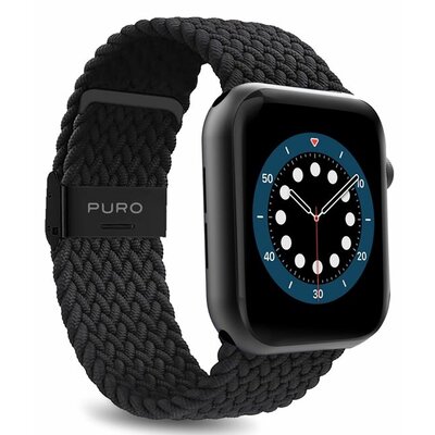 Pasek PURO Loop Band do Apple Watch 42/44/45 mm Czarny