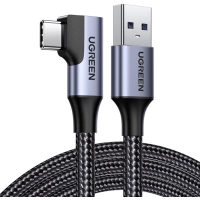 Kabel kątowy USB - USB-C UGREEN US385 1 m Czarny
