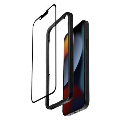 Szkło hartowane CRONG Anti-Bacterial 3D Armour do Apple iPhone 13/13 Pro/14 + ramka instalacyjna