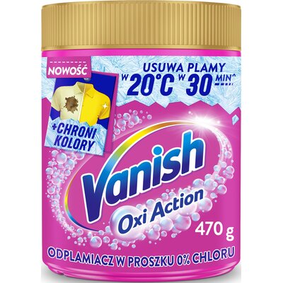 Odplamiacz do prania VANISH Oxi Action Różowy 0.47 kg