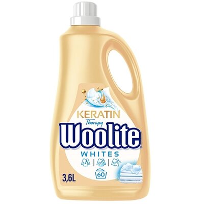 Płyn do prania WOOLITE Keratin Therapy 3600 ml do białych i jasnych tkanin z keratyną