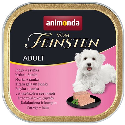 Karma dla psa ANIMONDA Vom Feinsten Indyk z szynką 150 g