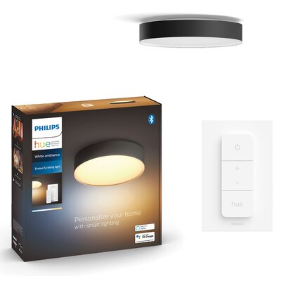 Lampa sufitowa PHILIPS HUE White Ambiance Enrave M 915005996701 Bluetooth Czarny