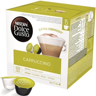 Zdjęcia - Kawa Nescafe Kapsułki  Cappuccino do ekspresu  Dolce Gusto 