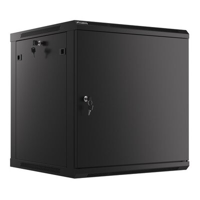 Szafa RACK LANBERG 19" 12U WF01-6612-00B 600 x 600 mm, Wisząca Czarny